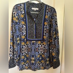 LOFT multi-pattern blouse